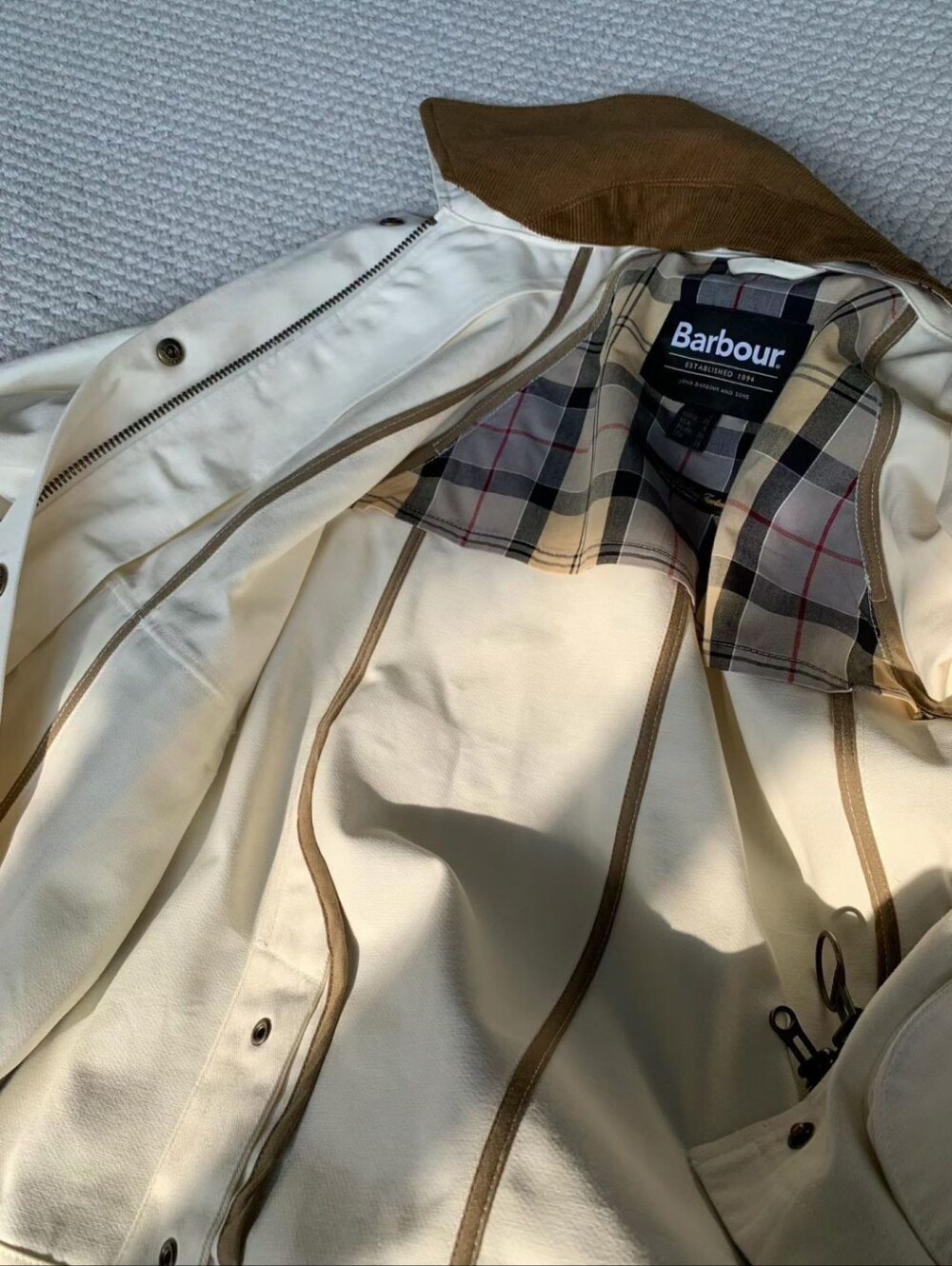 Barbour Cropped Beadnell Casual Jacket - Picture 6 of 9